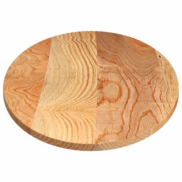 ARDEBO.de - Tischplatte Hellbraun 140x60x2 cm Massivholz Eiche Oval