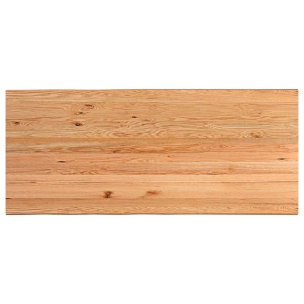Tischplatte Hellbraun 280x120x4,2cm Massivholz Eiche Rechteckig