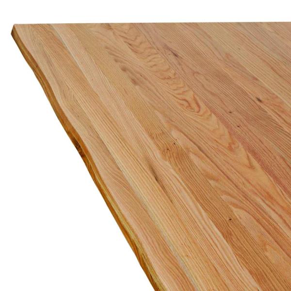 Tischplatte Hellbraun 280x120x4,2cm Massivholz Eiche Rechteckig