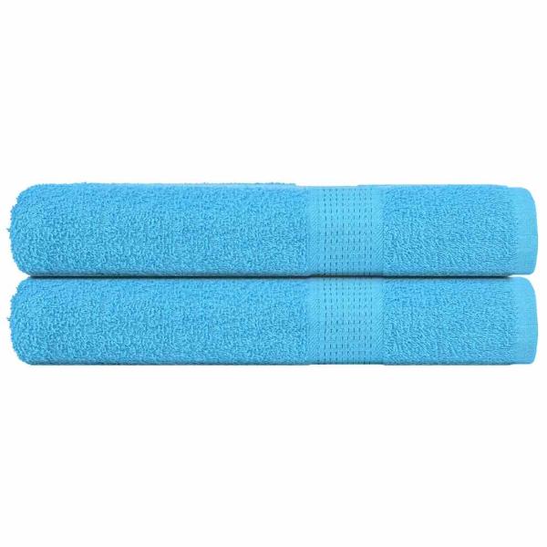 ARDEBO.de - Saunatücher 2 Stk. Türkis 80x200 cm 360 g/m² 100% Baumwolle