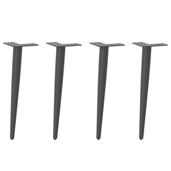 ARDEBO.de - Couchtischbeine Konische Form 4 Stk. Anthrazit 42-43 cm Stahl