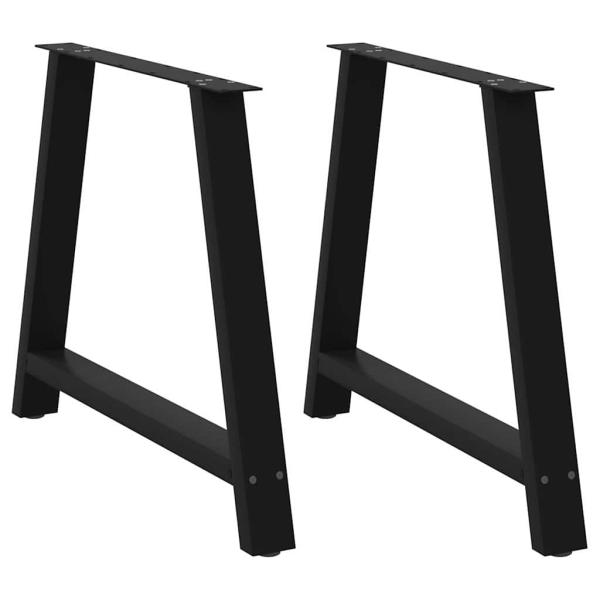 ARDEBO.de - Couchtischbeine A-Form 2 Stk. Schwarz 100x(72-73) cm Stahl