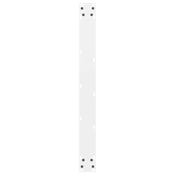 Couchtischbeine Weiß 2 Stk. 80x(72-73) cm Stahl