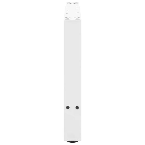 Couchtischbeine Weiß 2 Stk. 70x(42-43) cm Stahl