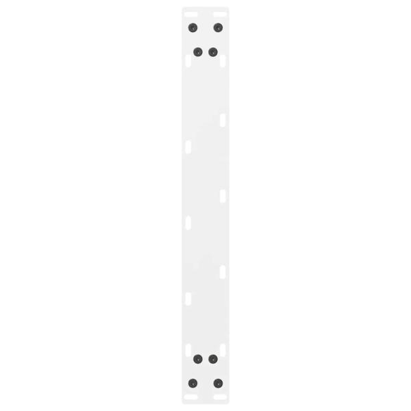 Couchtischbeine Weiß 2 Stk. 70x(42-43) cm Stahl