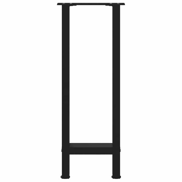 Couchtischbeine Schwarz 2 Stk. 38x(72-73) cm Stahl