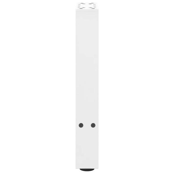 Couchtischbeine Weiß 2 Stk. 38x(42-43) cm Stahl