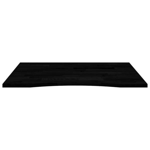 Schreibtischplatte Dunkelbraun 100x80x2,5 cm Massivholz Eiche