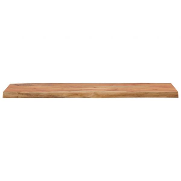 Tischplatte 90x40x2,5 cm Rechteckig Massivholz Akazie Baumkante