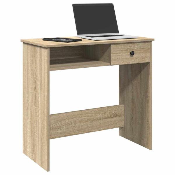 ARDEBO.de - Schreibtisch Sonoma-Eiche 80x40x75 cm Holzwerkstoff