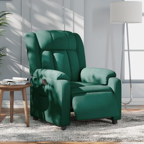 ARDEBO.de - Relaxsessel Elektrisch Dunkelgrün Stoff