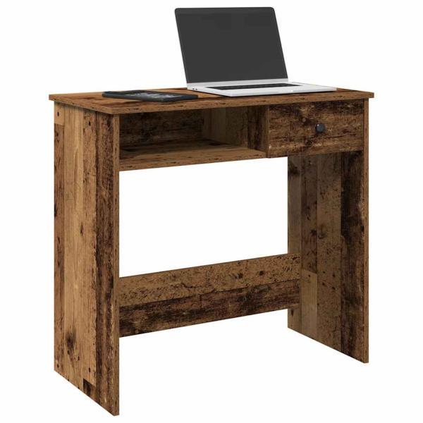 ARDEBO.de - Schreibtisch Altholz-Optik 80x40x75 cm Holzwerkstoff