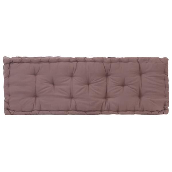 Palettenauflagen 2 Stk. Baumwolle Taupe