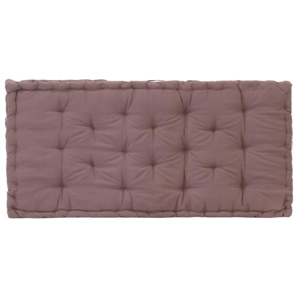 Palettenauflagen 2 Stk. Baumwolle Taupe