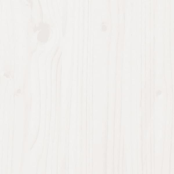 Bettgestell mit Kopfteil ohne Matratze Weiß 100x200 cm