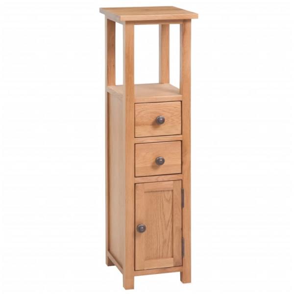 ARDEBO.de - Eckschrank 26x26x94 cm Massivholz Eiche