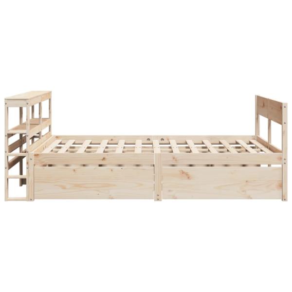 Massivholzbett ohne Matratze 140x200 cm Kiefernholz