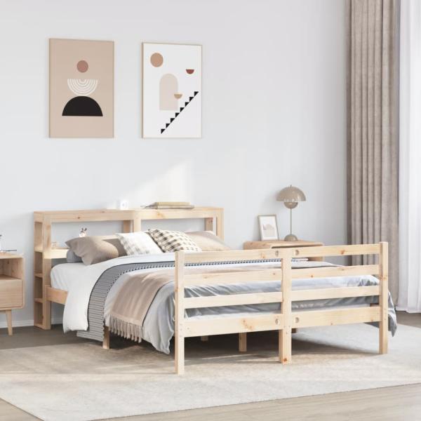 ARDEBO.de - Massivholzbett ohne Matratze 140x200 cm Kiefernholz