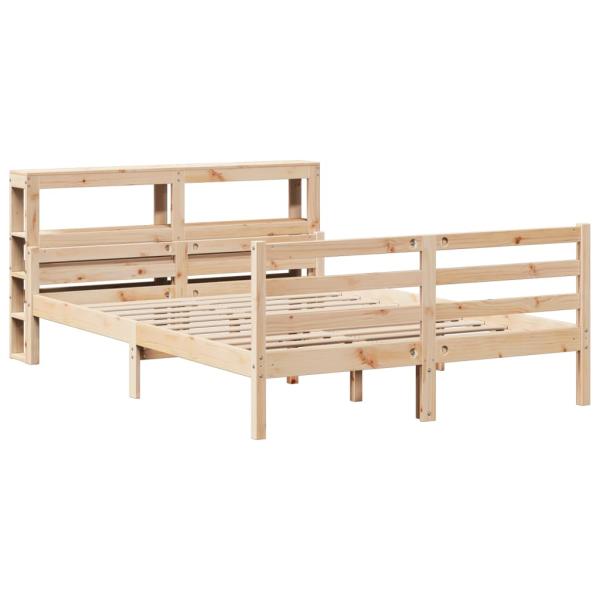 Bettgestell mit Kopfteil ohne Matratze 140x190 cm
