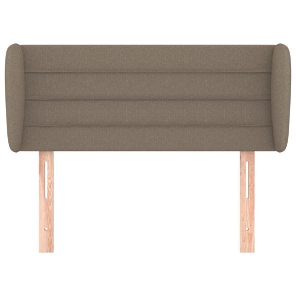 Kopfteil mit Ohren Taupe 83x23x78/88 cm Stoff