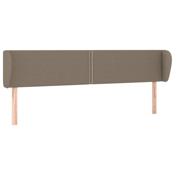 Kopfteil mit Ohren Taupe 163x23x78/88 cm Stoff