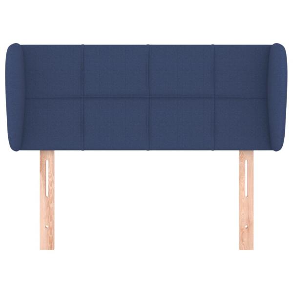 Kopfteil mit Ohren Blau 93x23x78/88 cm Stoff