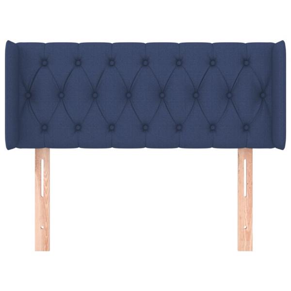 Kopfteil mit Ohren Blau 103x16x78/88 cm Stoff
