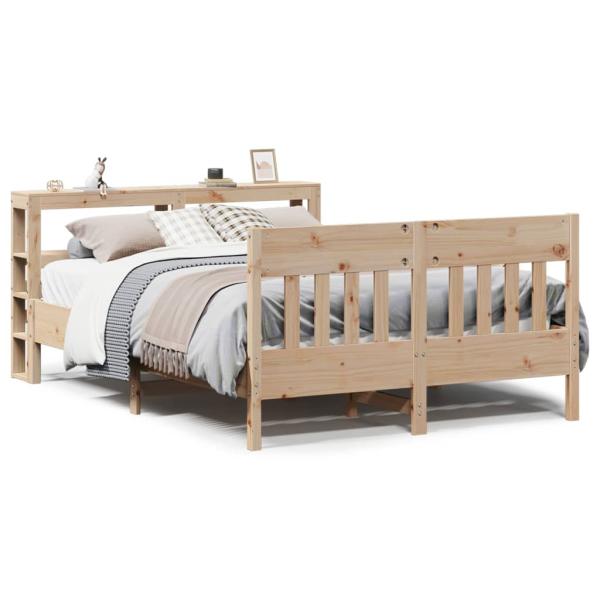 Massivholzbett ohne Matratze 120x190 cm Kiefernholz