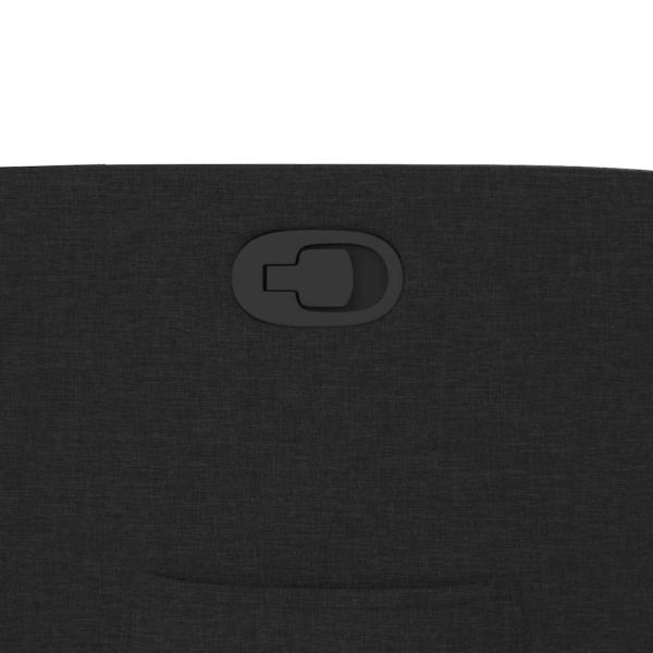 Relaxsessel mit Aufstehhilfe Schwarz Stoff