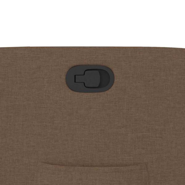 Relaxsessel mit Aufstehhilfe Braun Stoff