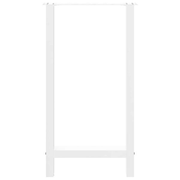 Couchtischbeine Weiß 2 Stk. 40x(90-91) cm Stahl
