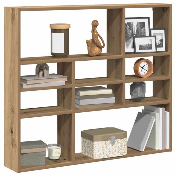 ARDEBO.de - Wandregal Artisan-Eiche 90x16x78 cm Holzwerkstoff