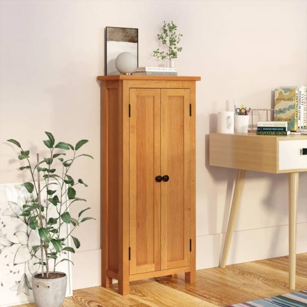 ARDEBO.de - Schrank 50x22x110 cm Massivholz Eiche