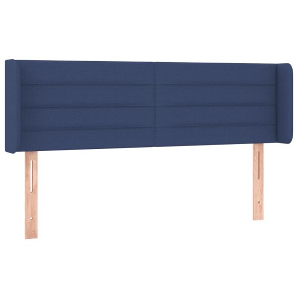 LED Kopfteil Blau 147x16x78/88 cm Stoff