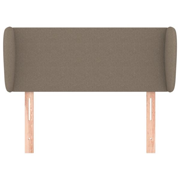 Kopfteil mit Ohren Taupe 103x23x78/88 cm Stoff