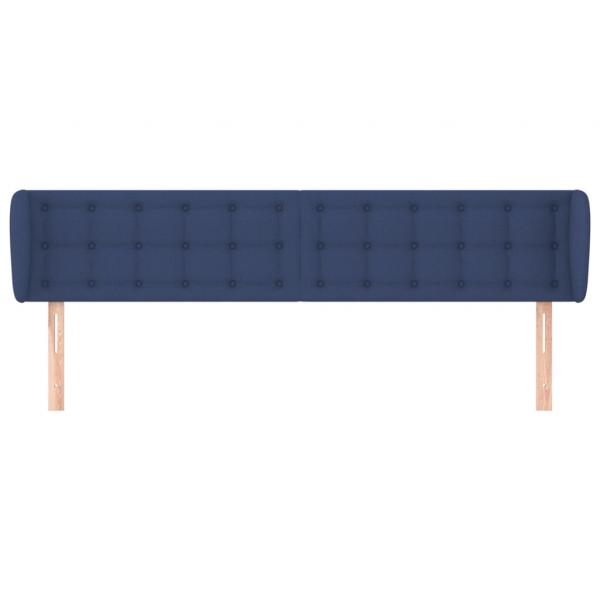Kopfteil mit Ohren Blau 163x23x78/88 cm Stoff