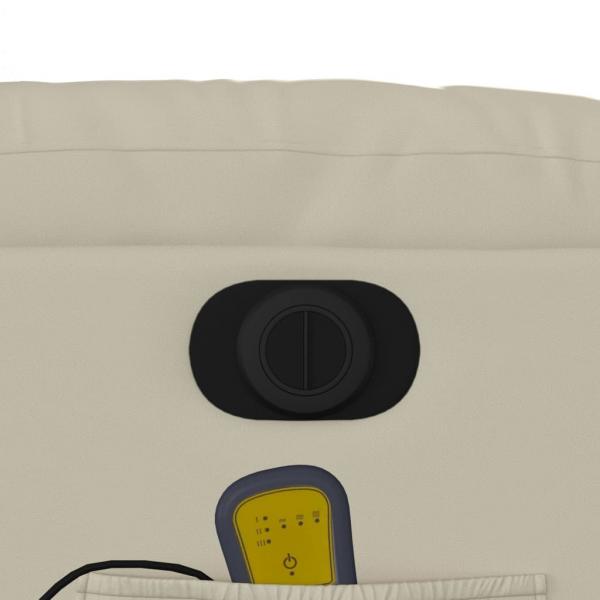 Massagesessel Elektrisch Creme Kunstleder