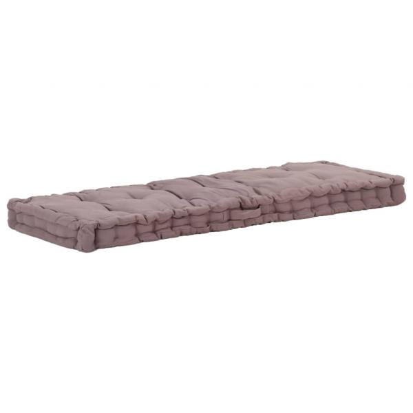 ARDEBO.de - Palettenkissen Baumwolle 120×40×7 cm Taupe