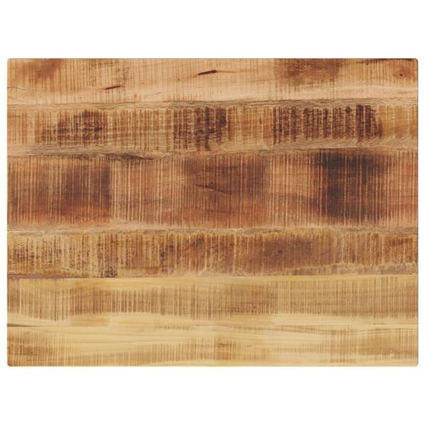 ARDEBO.de - Tischplatte 90x50x3,8 cm Rechteckig Raues Massivholz Mango