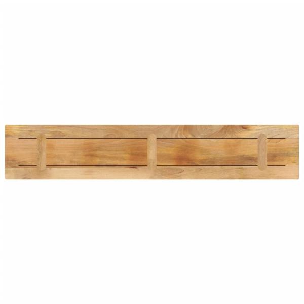 Tischplatte 140x40x3,8 cm Rechteckig Raues Massivholz Mango