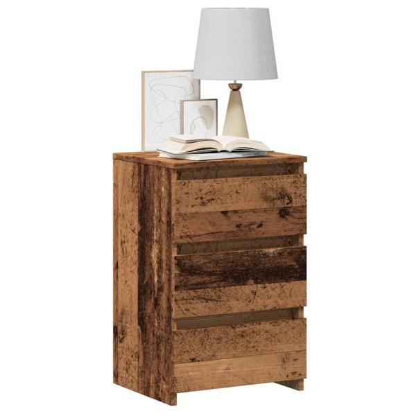 ARDEBO.de - Nachttisch Altholz-Optik 40x35x62,5 cm Holzwerkstoff