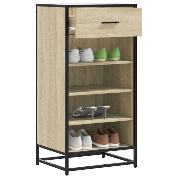 ARDEBO.de - Schuhregal Sonoma-Eiche 48x38x97,5 cm Holzwerkstoff