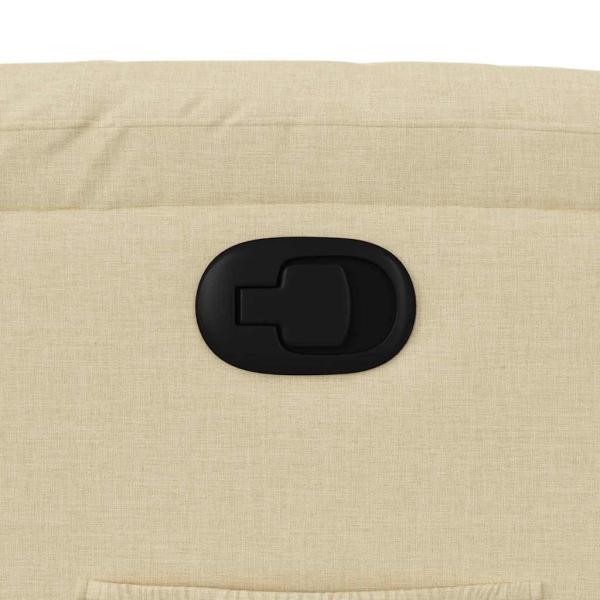 Relaxsessel Creme Stoff