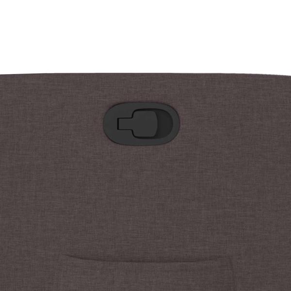 Relaxsessel mit Aufstehhilfe Dunkelbraun Stoff