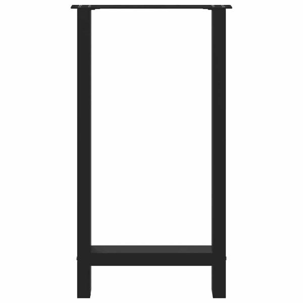 Couchtischbeine Schwarz 2 Stk. 40x(90-91) cm Stahl