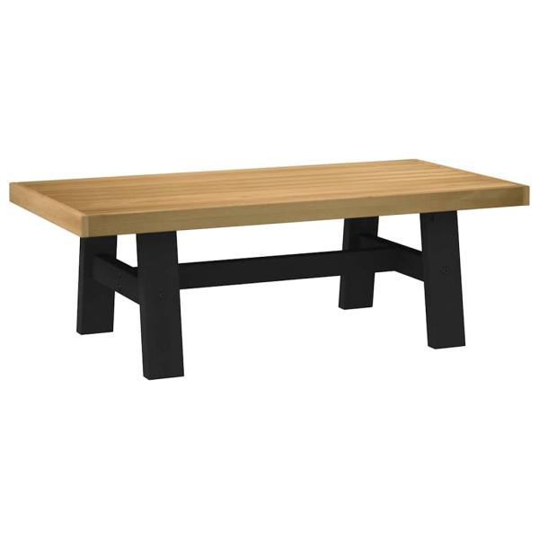 ARDEBO.de - Couchtisch NOAIN A-förmige Beine 120x60x40 cm Massivholz Kiefer