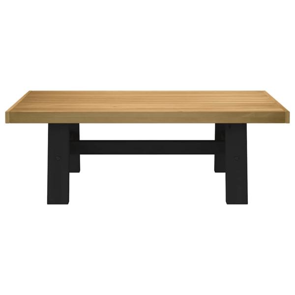 Couchtisch NOAIN A-förmige Beine 120x60x40 cm Massivholz Kiefer