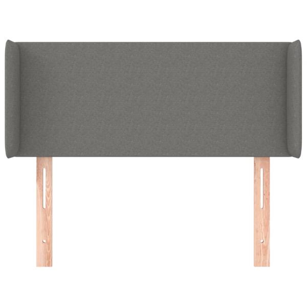 Kopfteil mit Ohren Dunkelgrau 103x16x78/88 cm Stoff