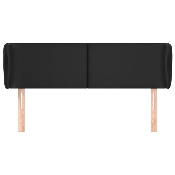 Kopfteil mit Ohren Grau 147x23x78/88 cm Kunstleder