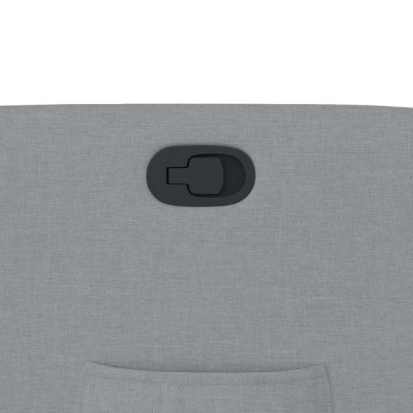 Relaxsessel mit Aufstehhilfe Hellgrau Stoff